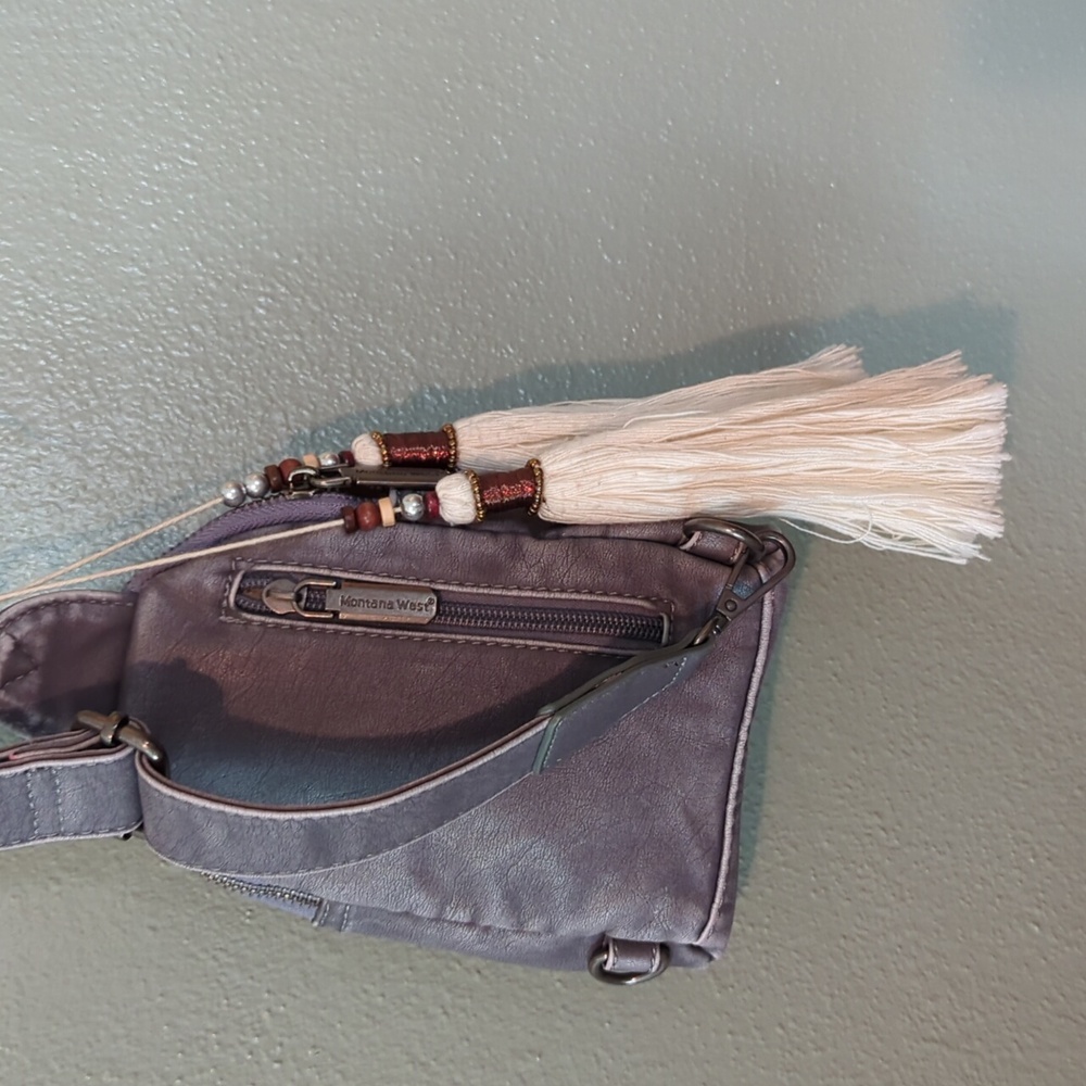 Montana West NWT Bag Gray/Gunmetal Hardware - Picture 4 of 7